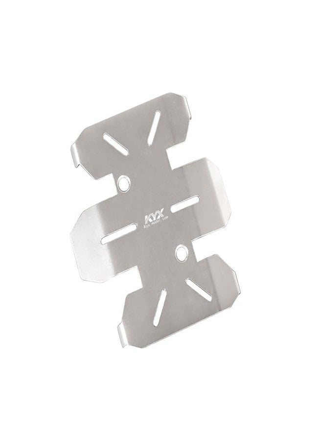 KYX Racing Stainless Steel Chassis Protective Plate Skid Plate Guard Upgrades Parts Accessories for 1/10 RC Crawler Car Axial SCX10 PRO - Image 1